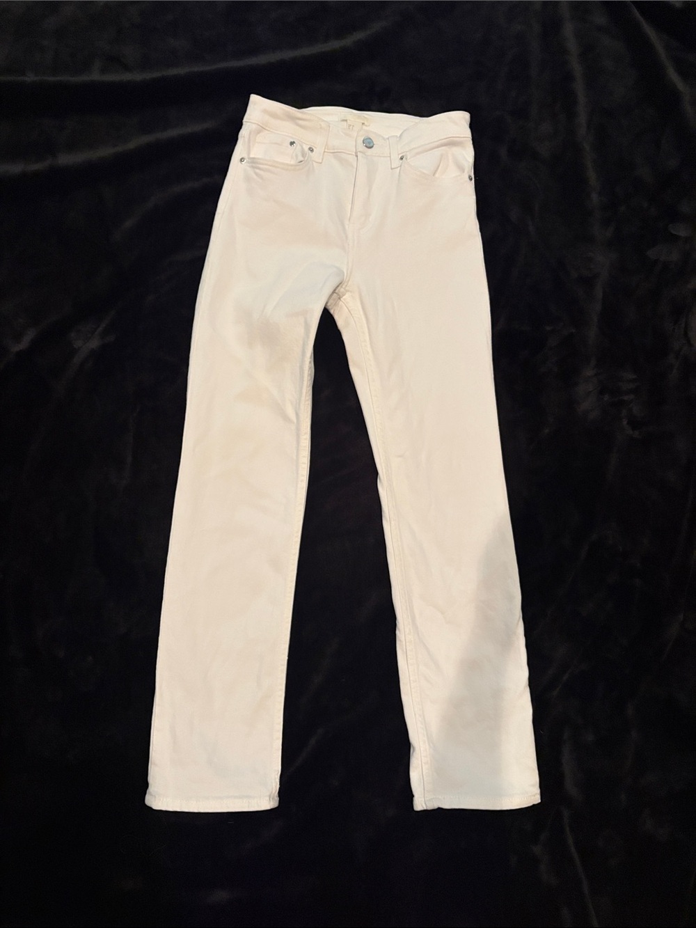 H&M White Women's Straight-Leg Pants